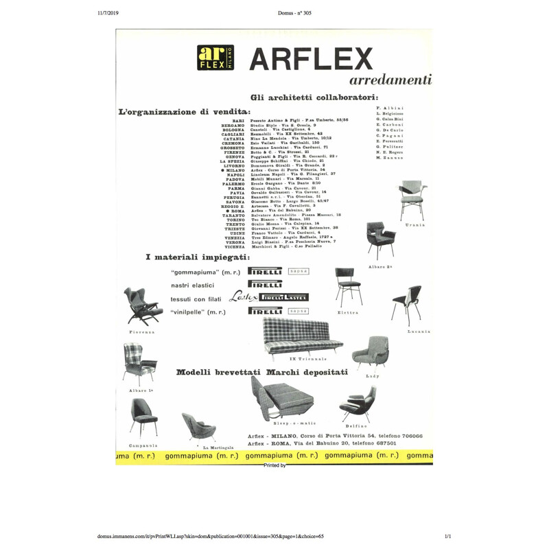 IX Triennale vintage sofa by Marco Zanuso for Arflex