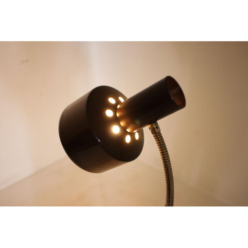 Vintage brown floor lamp in metal for Napako