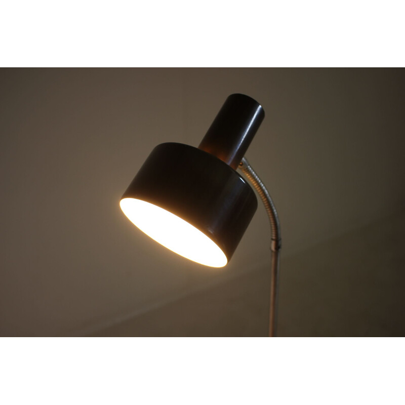 Vintage brown floor lamp in metal for Napako