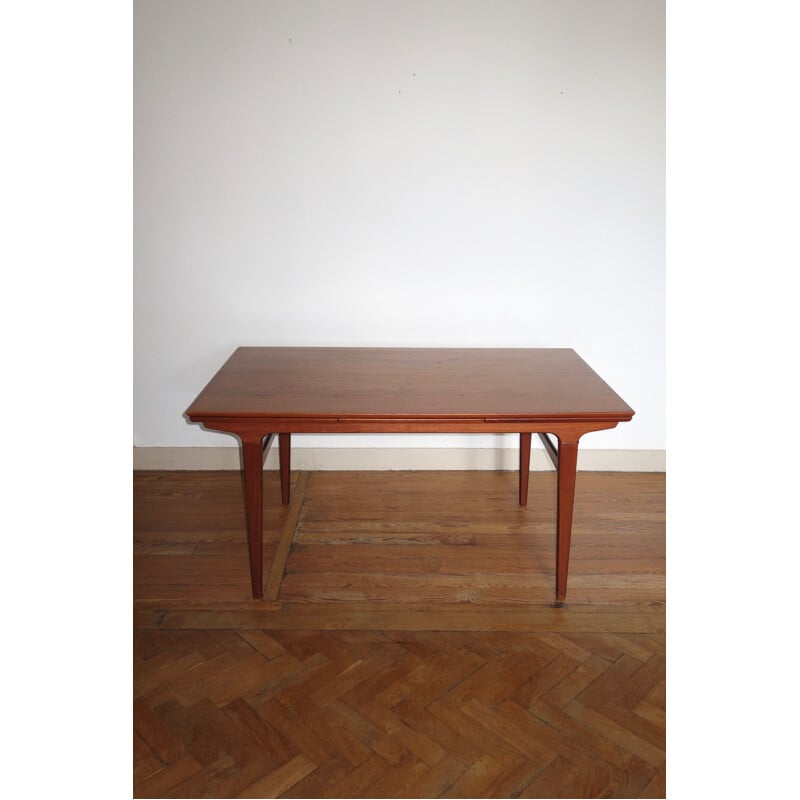 Table scandinave extensible vintage en teck