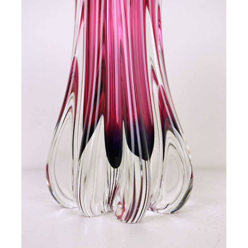 Vintage Murano Glass Vase 1970s