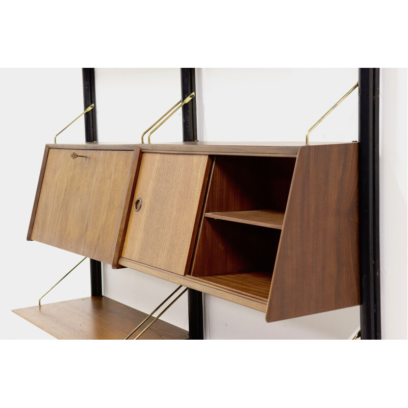 Vintage teak wall unit by Louis van Teeffelen for WeBe