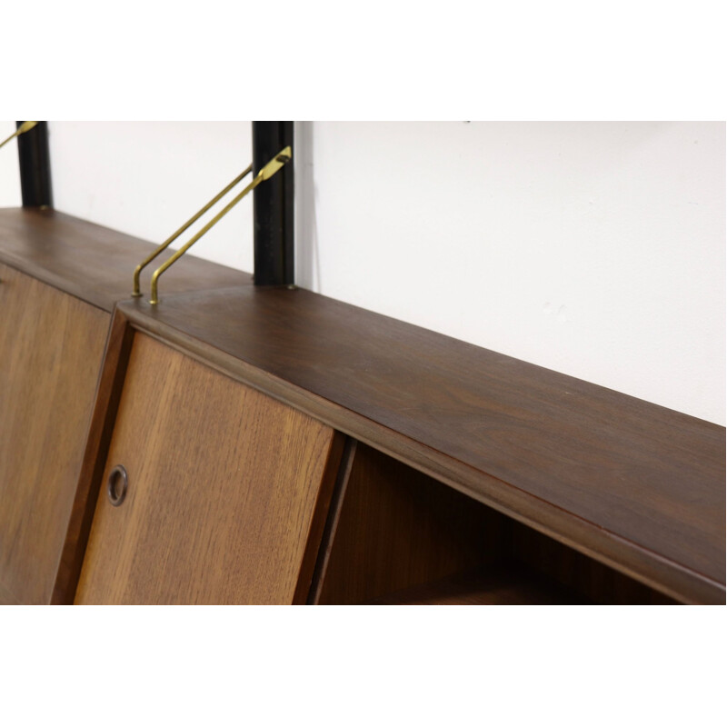 Vintage teak wall unit by Louis van Teeffelen for WeBe