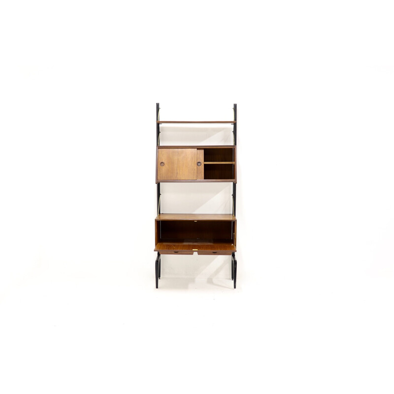 Vintage teak wall unit by Louis van Teeffelen for WeBe