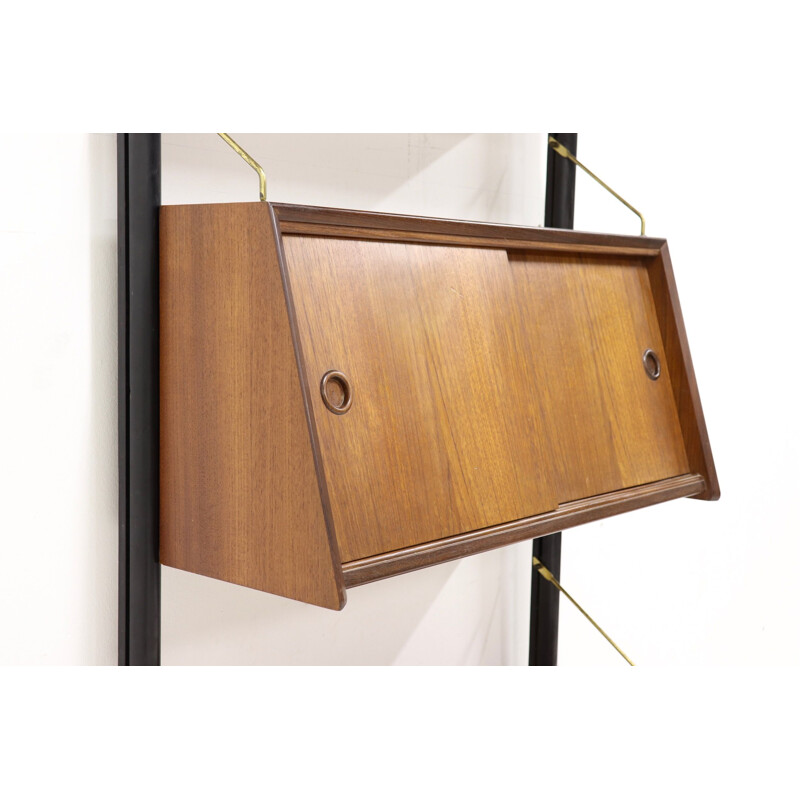 Vintage teak wall unit by Louis van Teeffelen for WeBe