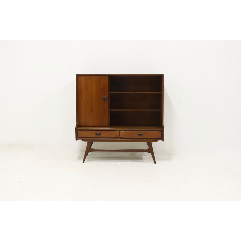 Vintage teak highboard by Louis van Teeffelen for WeBe