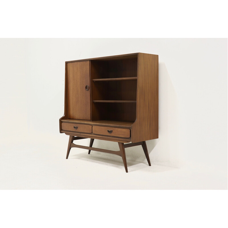 Vintage teak highboard by Louis van Teeffelen for WeBe