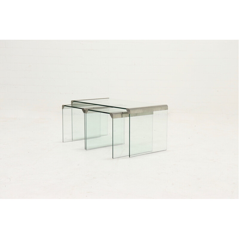 Set of 3 vintage Gallotti and Radice nesting tables Italian Design