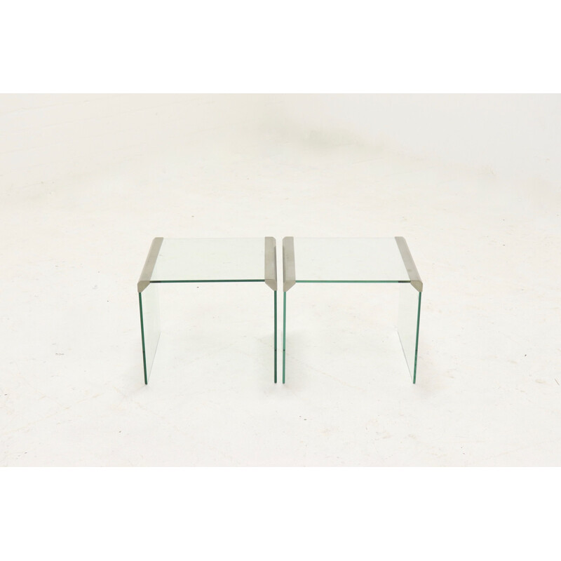 Suite de 2 tables vintage Gallotti et Radice