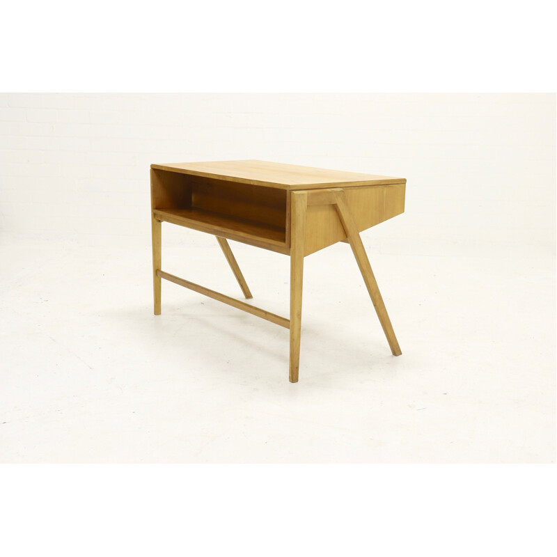 Vintage birch desk by Coen de Vries for Everest