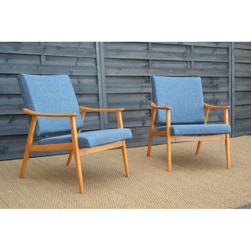 Pair of vintage Scandinavian armchairs