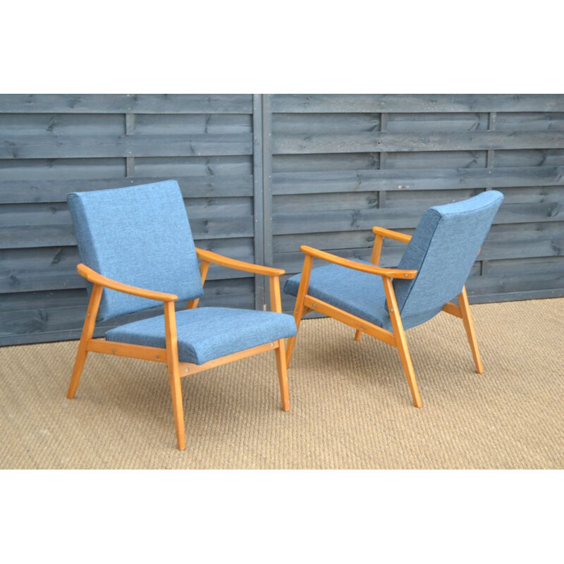 Pair of vintage Scandinavian armchairs