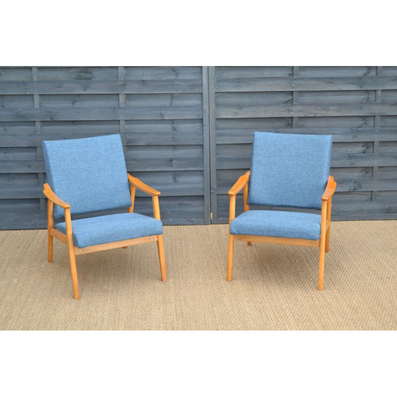 Paire de fauteuils vintage scandinave