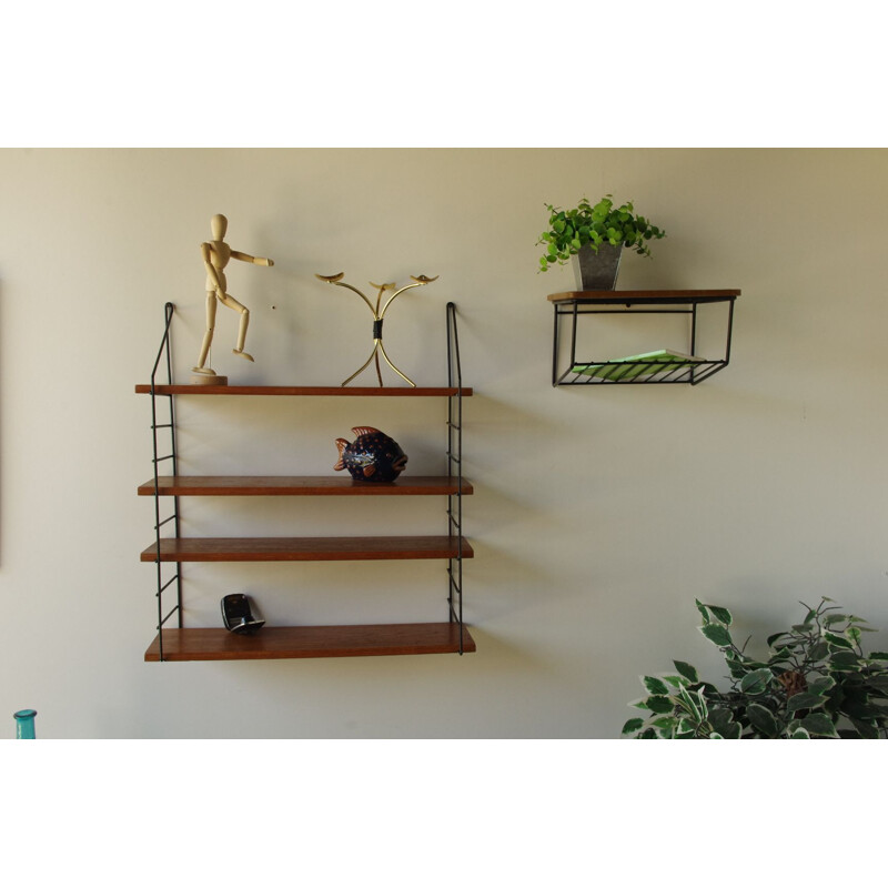 Vintage set of 2 String shelfs 1960