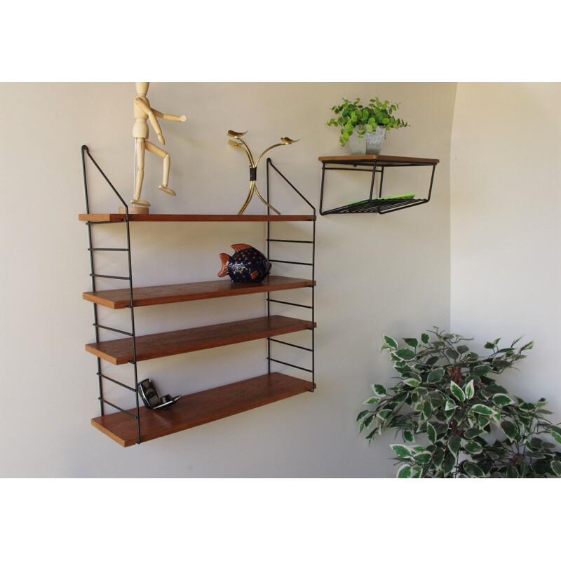 Vintage set of 2 String shelfs 1960