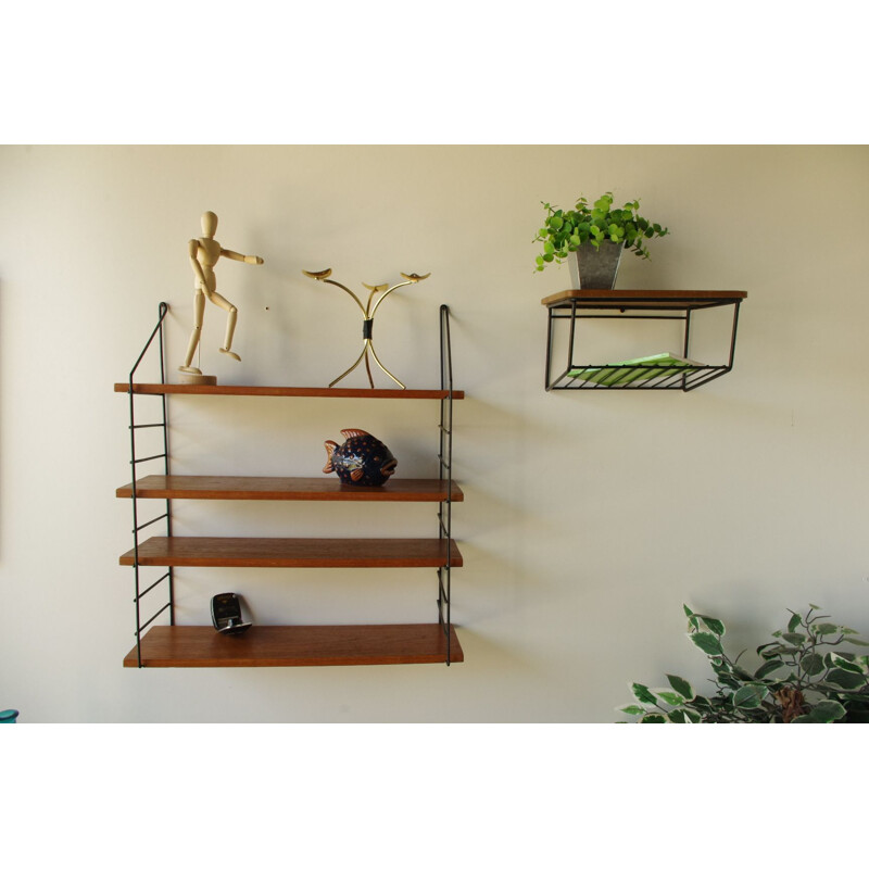 Vintage set of 2 String shelfs 1960