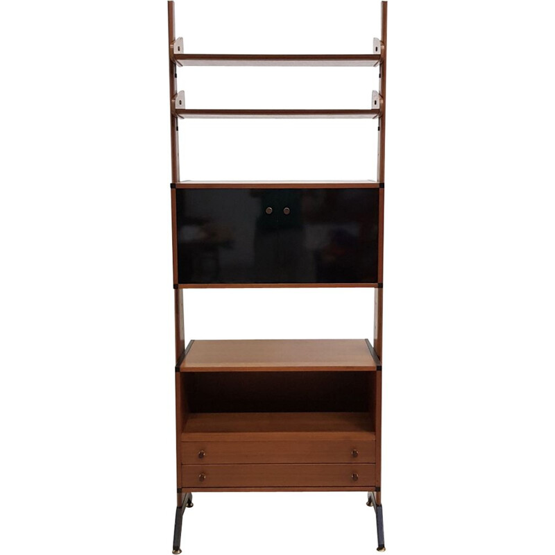 Vintage teak wall library by AV ARREDAMENTI CONTEMPORANEI 1960