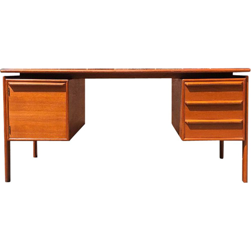 Vintage teak desk by GV Gasvig, 1960