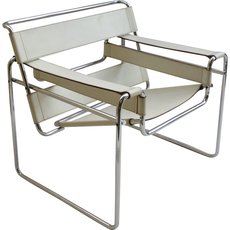 Vintage Wassily chair by Marcel Breuer for Gavina,Italy,1968