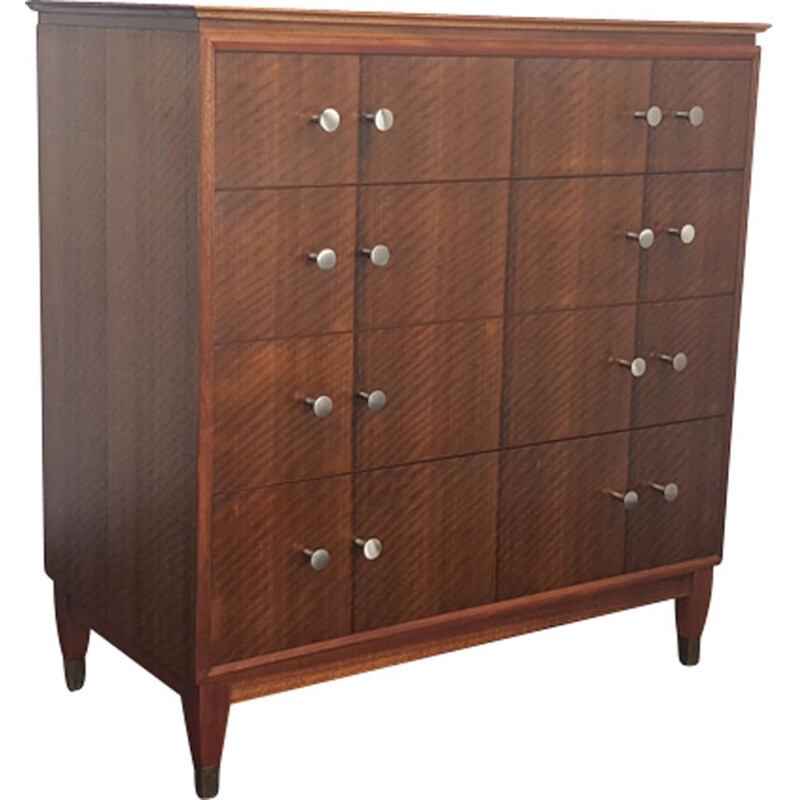 Tallboy vintage rosewood chest of drawers by Gimson and Slater