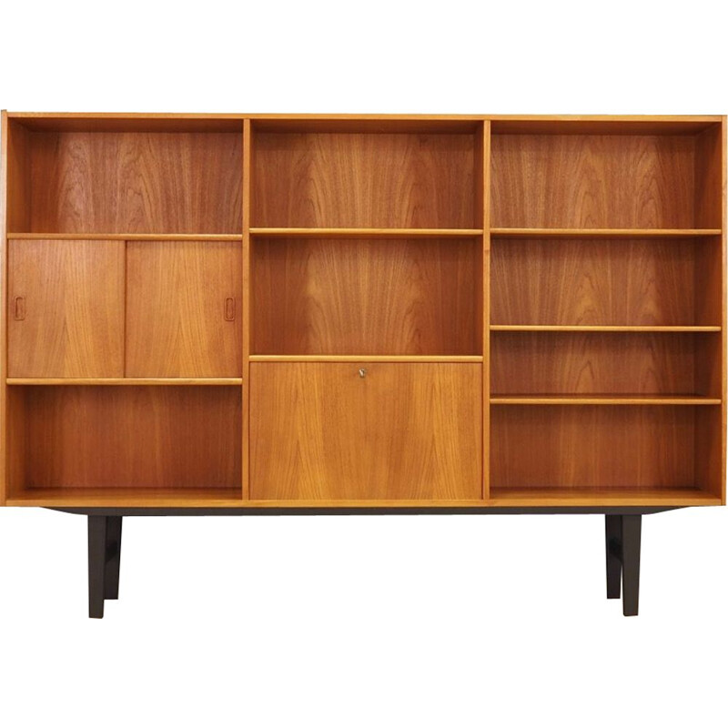 Scandinavian vintage bookcase in teak