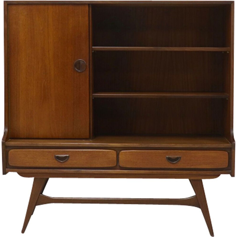 Vintage teak highboard by Louis van Teeffelen for WeBe