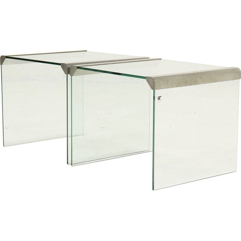 Set of 2 vintage Gallotti and Radice side tables Italian Design