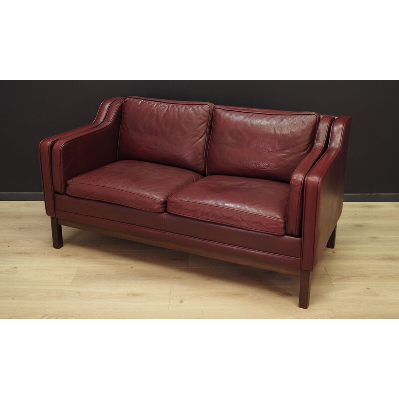 Vintage 2 seater sofa in leather from the 70s 