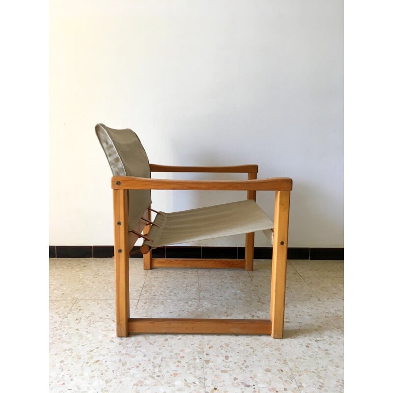 Suite de 2 fauteuils vintage safari par Karin Mobring