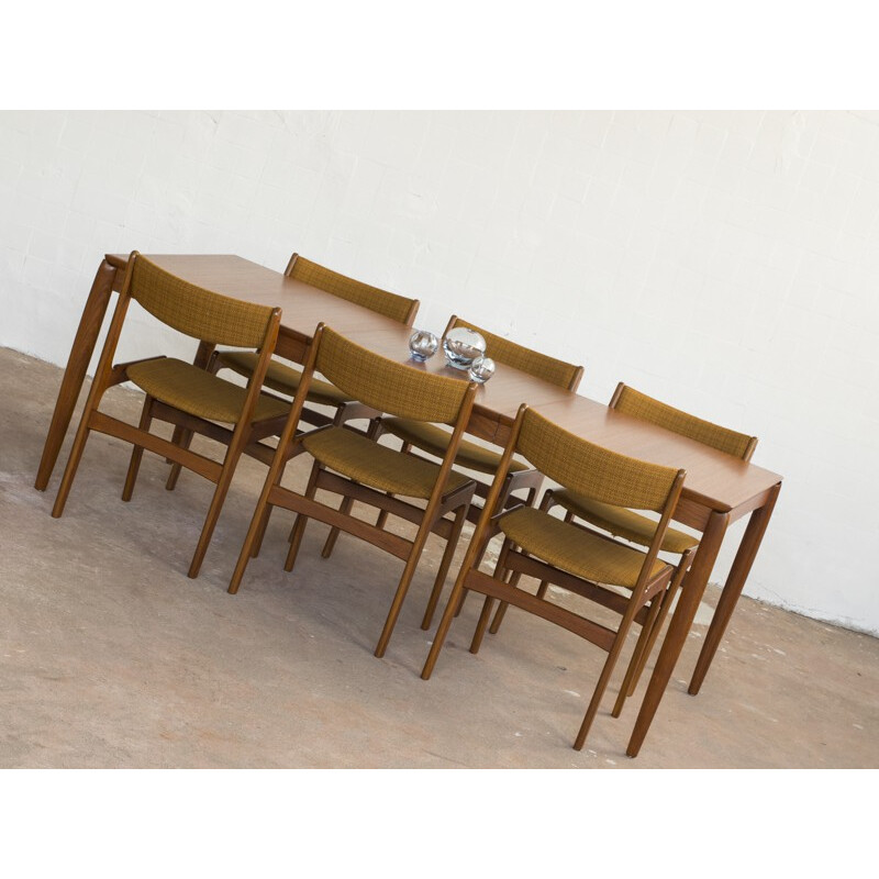 Bramin scandinavian dining table in teak, HW KLEIN - 1960s