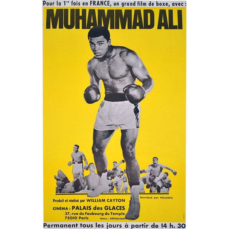 Vintage poster Muhammad Ali boxing 1975