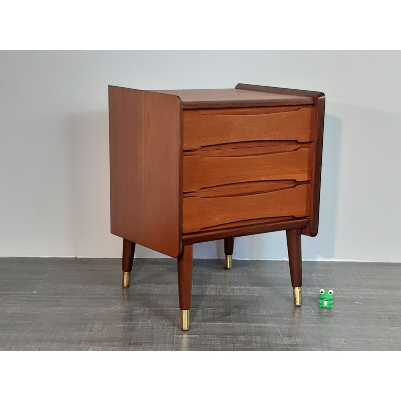 Vintage Norwegian teak chest of drawers