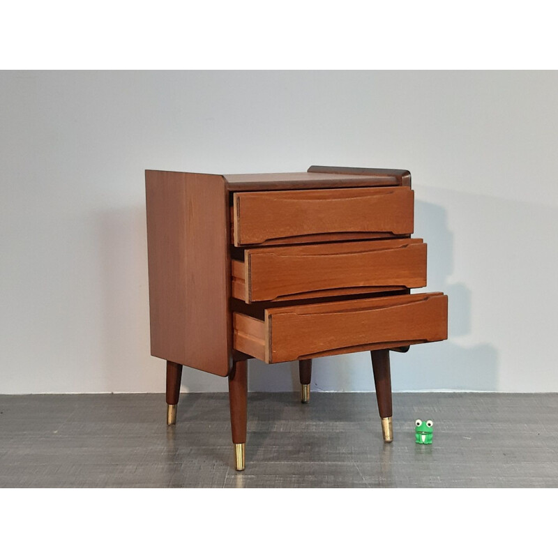 Vintage Norwegian teak chest of drawers