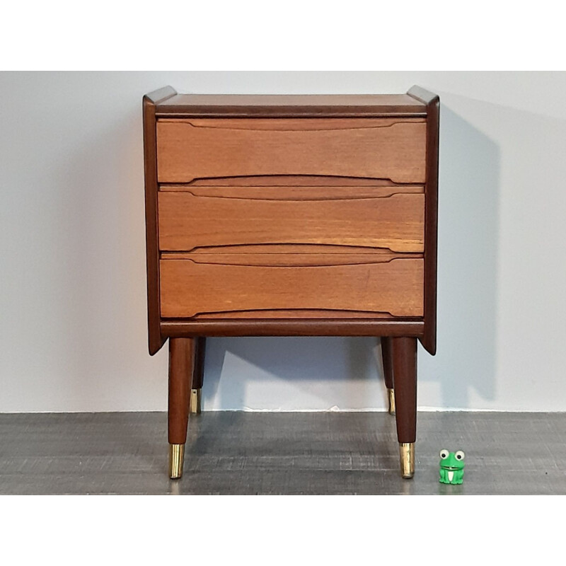 Vintage Norwegian teak chest of drawers