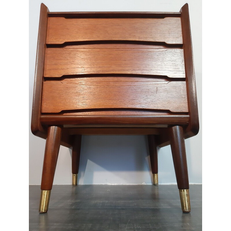 Vintage Norwegian teak chest of drawers