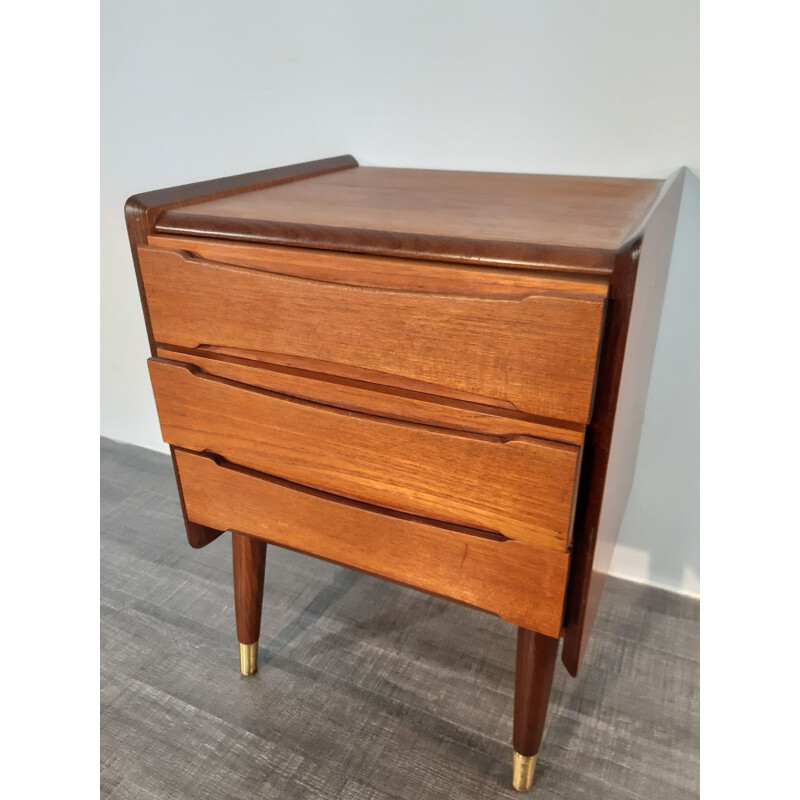 Vintage Norwegian teak chest of drawers