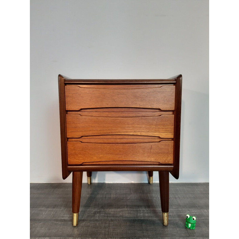 Vintage Norwegian teak chest of drawers