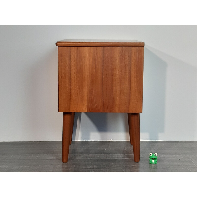 Vintage bedside table in Danish teak