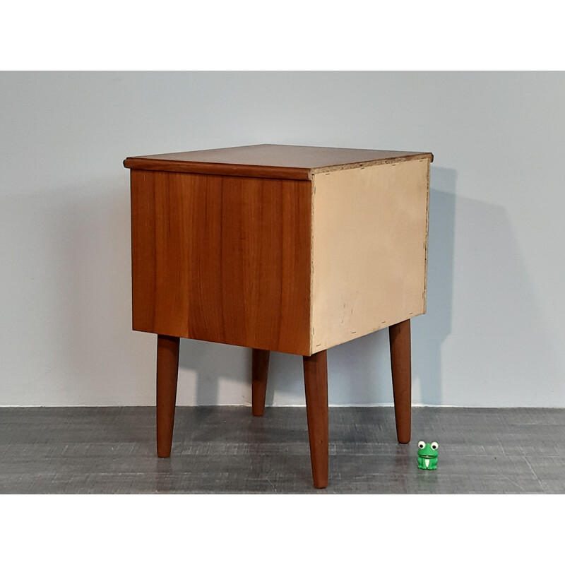 Vintage bedside table in Danish teak