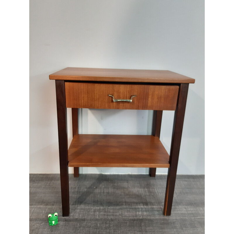 Pair of vintage Norwegian teak bedside table