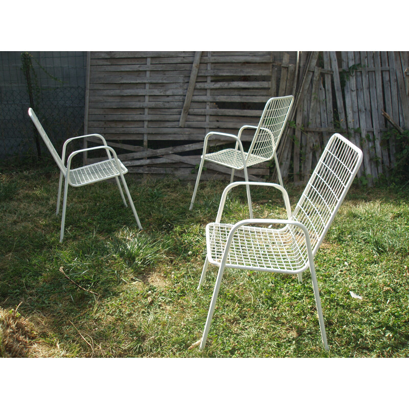 Set of 3 vintage chairs Emu model RIO