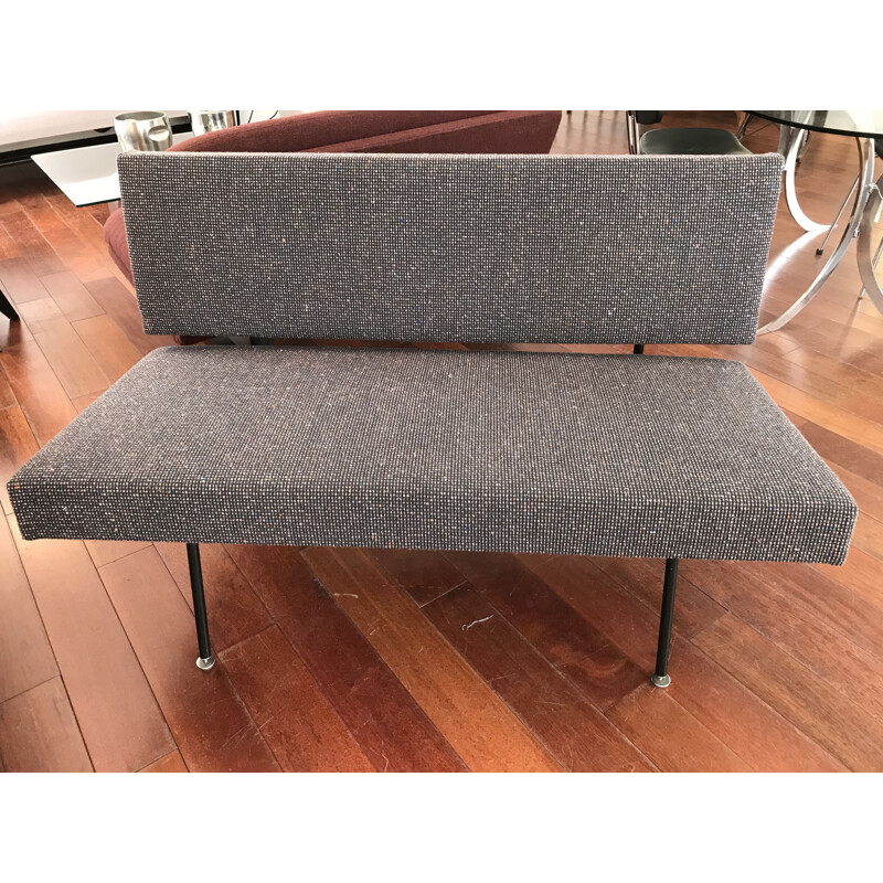 Vintage living room set, bench and 2 arcmhairs by Florence Knoll, Knoll edition 