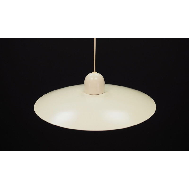 Vintage hanging lamp white Denmark 1960-70s