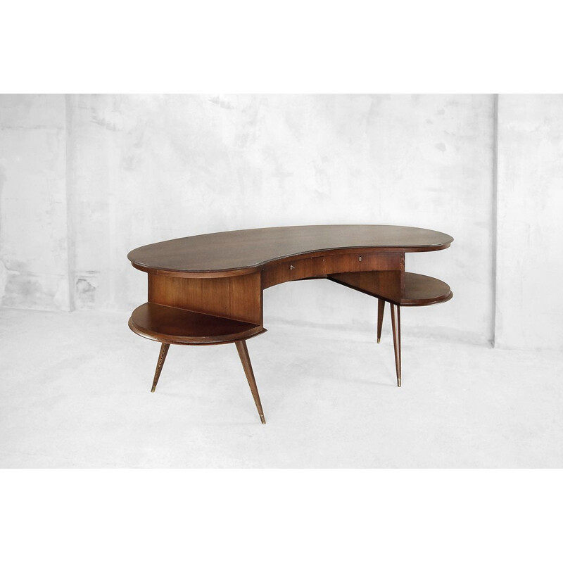 Bureau Boomerang vintage en Wenge 1960s