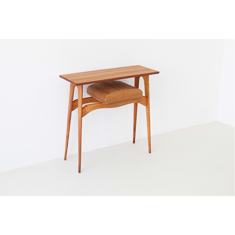 Vintage teak side table 1950s 