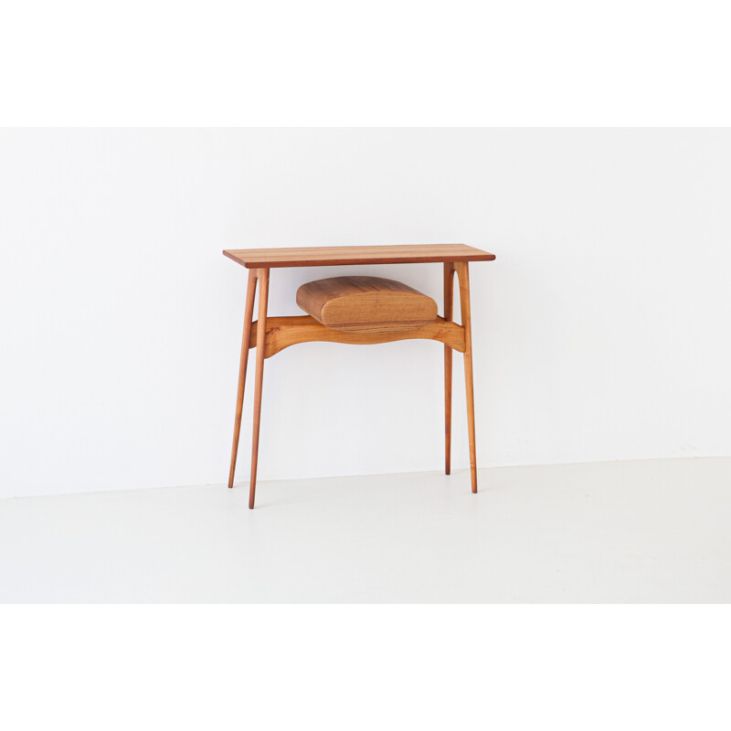 Vintage teak side table 1950s 