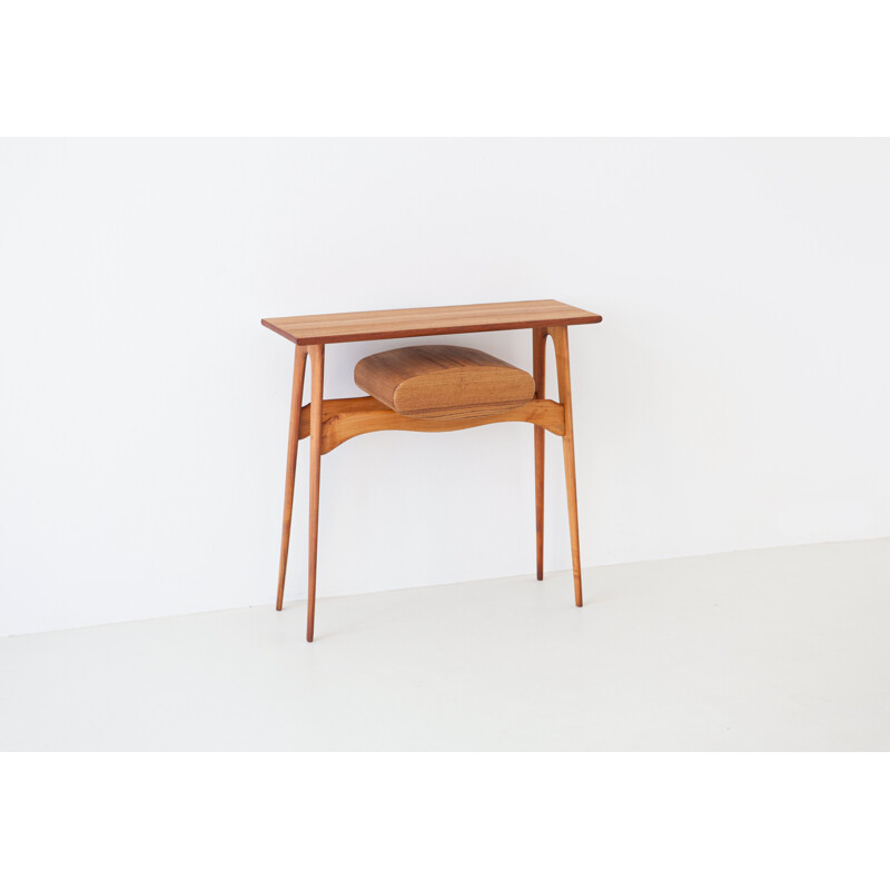 Vintage teak side table 1950s 