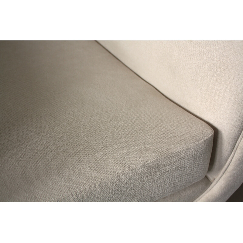 Paire de fauteuils en tissu blanc Minotti, Gigi RADICE - 1950