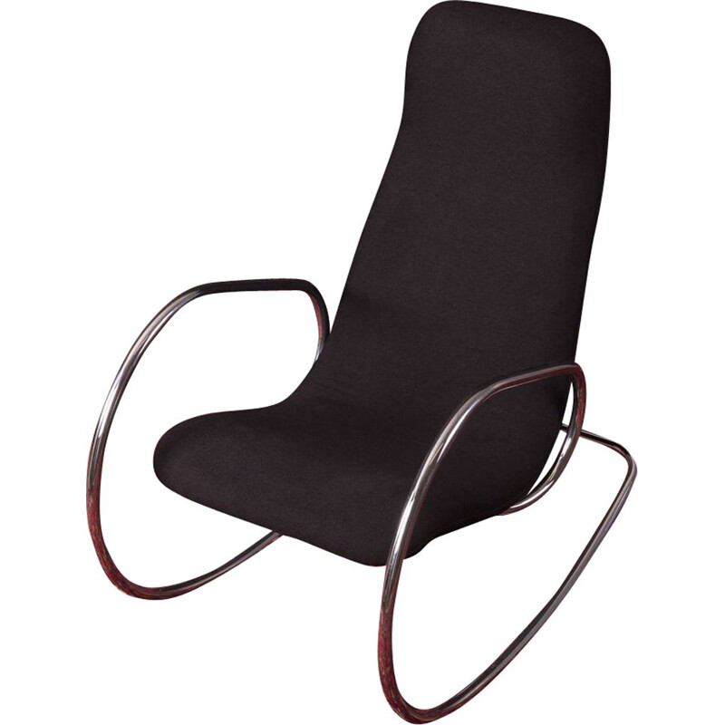 Chaise à bascule vintage par Ulrich Bôhme pour Thonet 1970