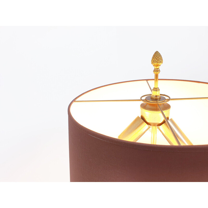 Lampe de table palmier vintage hollywood regency par Maison Boulanger 